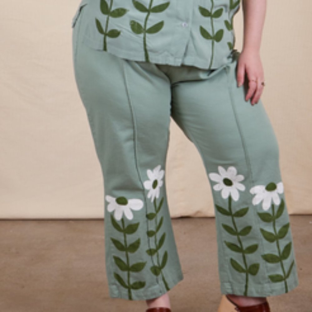 Big Bud Paintstamp Daisy western pants (L)